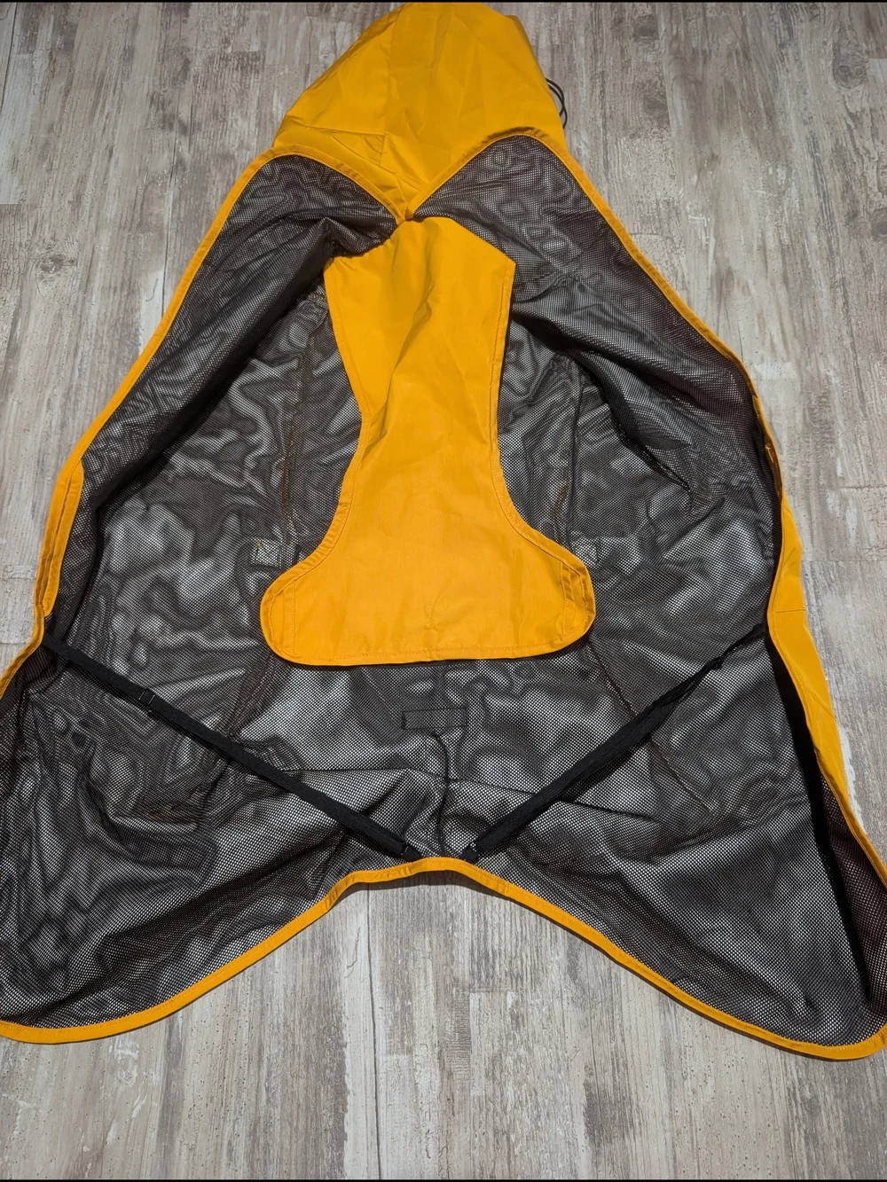Spark Paws Waterproof Yellow Dog Rain Jacket - Reflective Trim